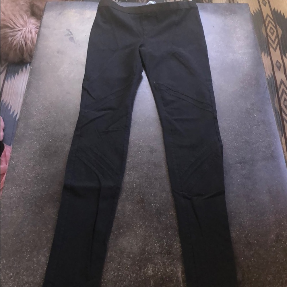 Helmut Lang Seamed Skinny Leggings